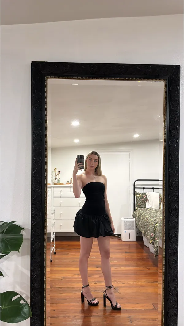 Black Bubble Dress - Image 4