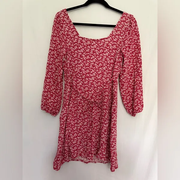 American Eagle‎ Floral Red Dress - Image 4