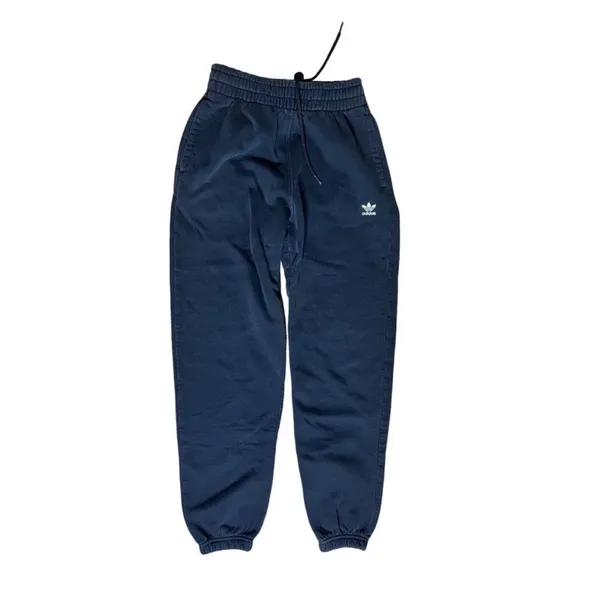 Women’s black adidas oversized sweatpants joggers - Image 2