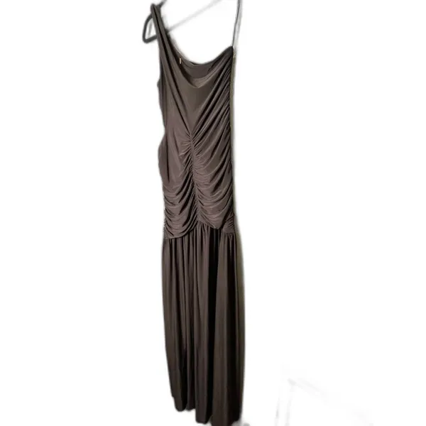 MISA Los Angeles Samsara Cutout Dress Brown ruched Maxi dress Size Small NWT - Image 6