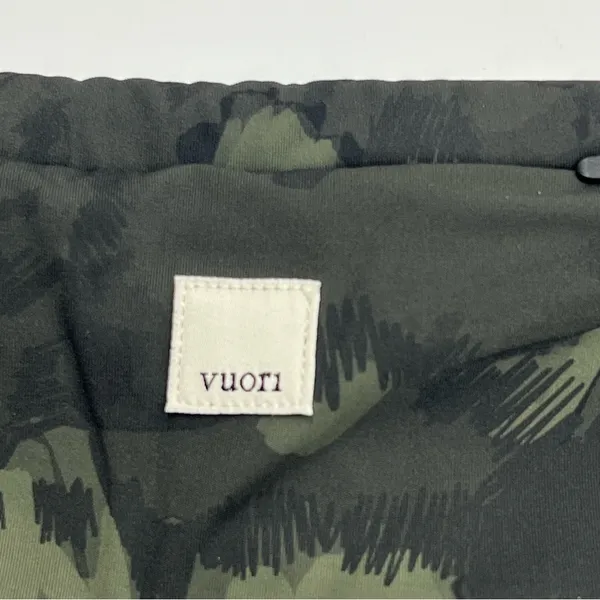 Vuori Stride Pocket Leggings‎ Size Small Green Camo Women’s High Waist VW429 - Image 4