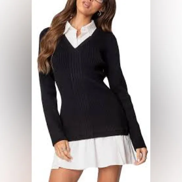 Edikted two in one collar dress-NWT-Size XL - Image 2
