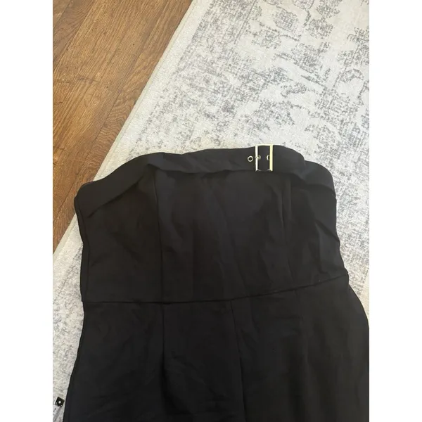 Lulus Deeply Sophisticated Black Strapless Wide-Leg Jumpsuit Size Small NWT sexy - Image 9