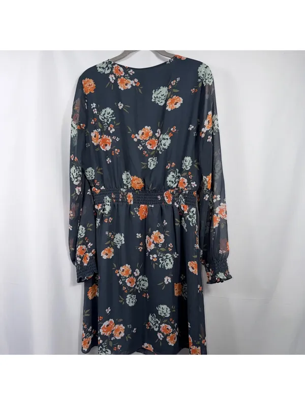 LOFT Floral Smocked Waist Dress Medium NWT - Image 11