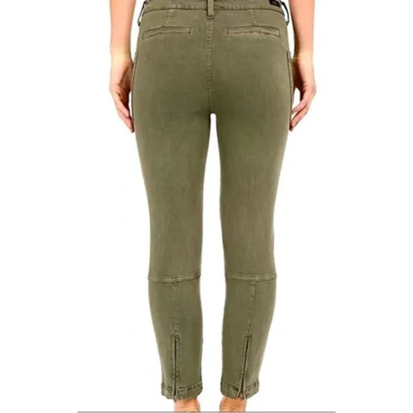 Liverpool Kylie Cropped Cargo Mid Rise Zipper Lower Leg Skinny‎ Jeans Size 2 26 - Image 3