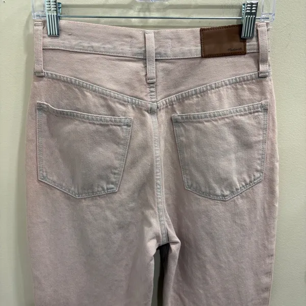 Madewell The Momjean Overdyed Edition‎ Pale Lilac High Rise Jeans AJ216 Size 25 - Image 7