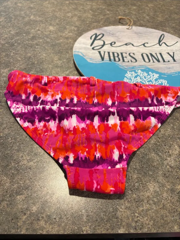 Mudd Pink Purple and Orange Tie-Dye Bikini Bottom - Image 2