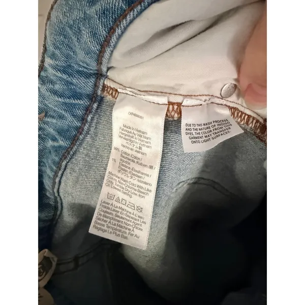 Madewell Curvy Perfect Vintage Jean Women 28‎ Light Wash Distressed Raw Hem - Image 7