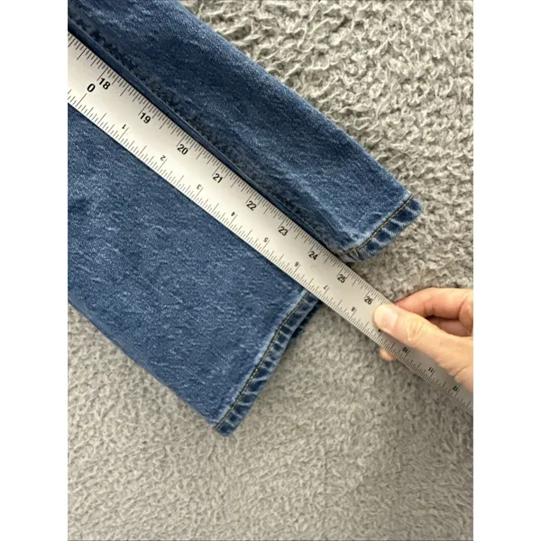 J. Crew Mid Rise Flare Crop Jeans Ankle Boho Preppy‎ BF856 Women's 29 x 25 - Image 8