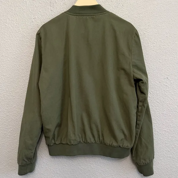 Brandy Melville Bomber Zip Up‎ Jacket Size Large in Green - Image 4