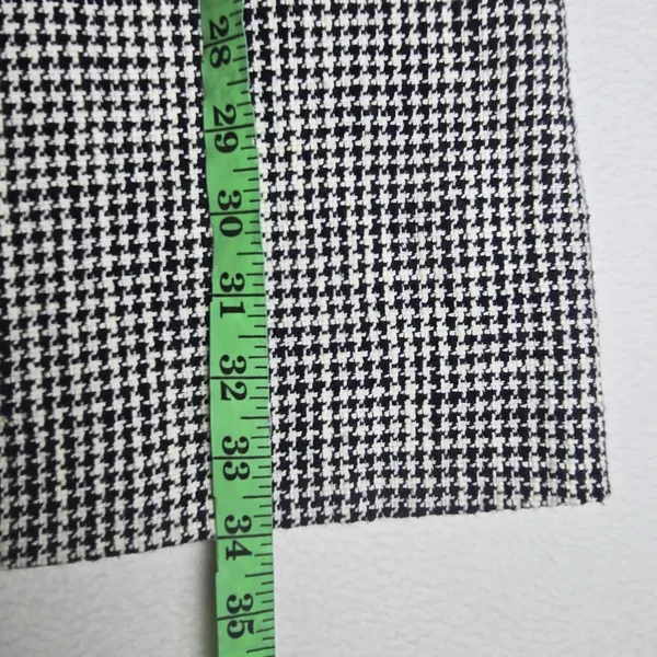 Abercrombie & Fitch Black White Houndstooth Pinafore‎ Mini Dress Pockets Medium - Image 9