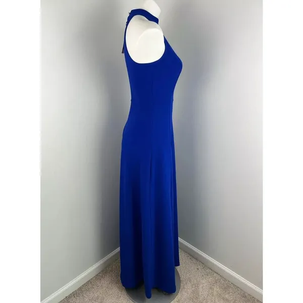 High Neck Formal Wedding Maxi Evening Prom Homecoming Dress Gown Small - Image 3