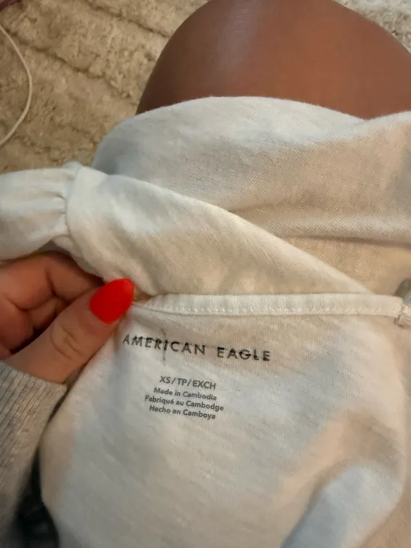 AMERICAN EAGLE BABY DOLL RUFFLE TOP - Image 4
