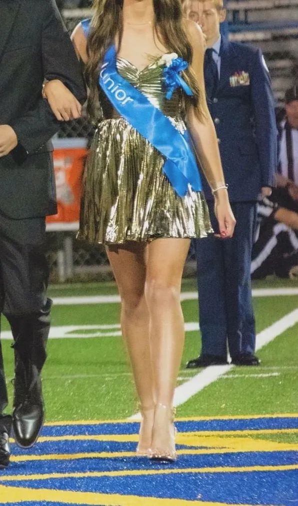 Lulus Gold Mini Dress  - Image 2