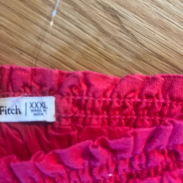 Abercrombie & Fitch A&F‎ Linen Blend Ruched Crop Tank Top Pink Sleeveless XXXL - Image 4