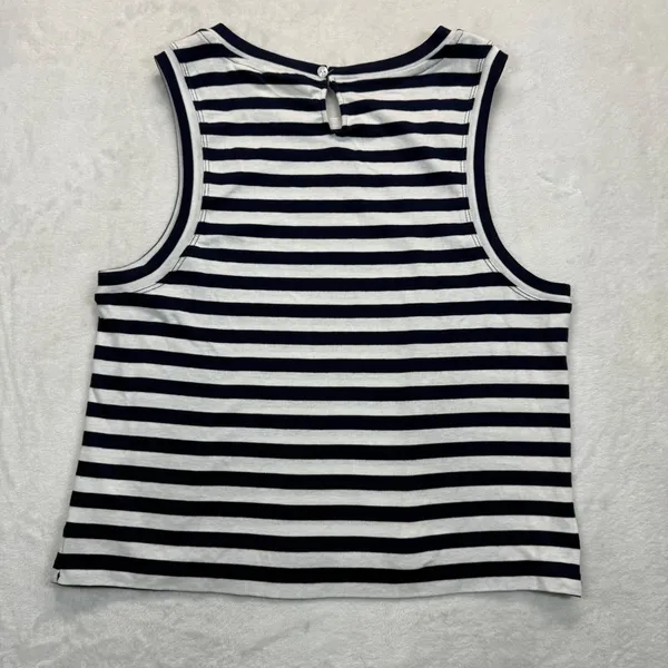 Maeve Anthropologie Striped Tank Top Sleeveless Casual Cotton Top Size Medium - Image 8