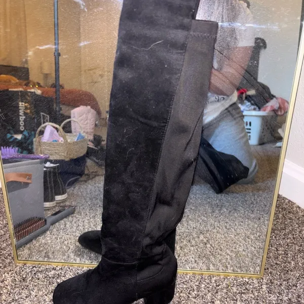 SHEIN Black Over the Knee Boots - Image 2