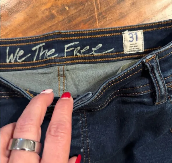 We The Free by Free People High Rise Just Float On Flare Jeans - Image 2