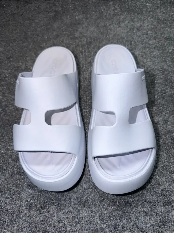 CROCS light Blue Dual-Strap Slide Sandals - Image 2