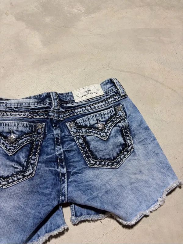 Miss me signature shorts 29 Women’s Blue Denim Cutoff Shorts - Image 8