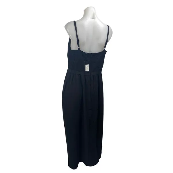 NEW City Chic Black Floral Lace Corset Sleeveless Maxi Sheath Dress Size XS - Image 4
