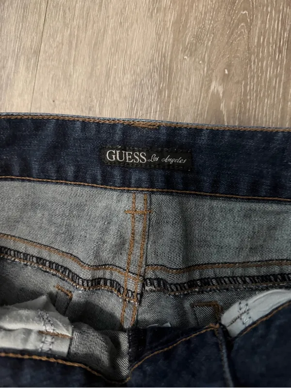 Dark Blue Women's Stretch Bootcut Jeans - Image 4