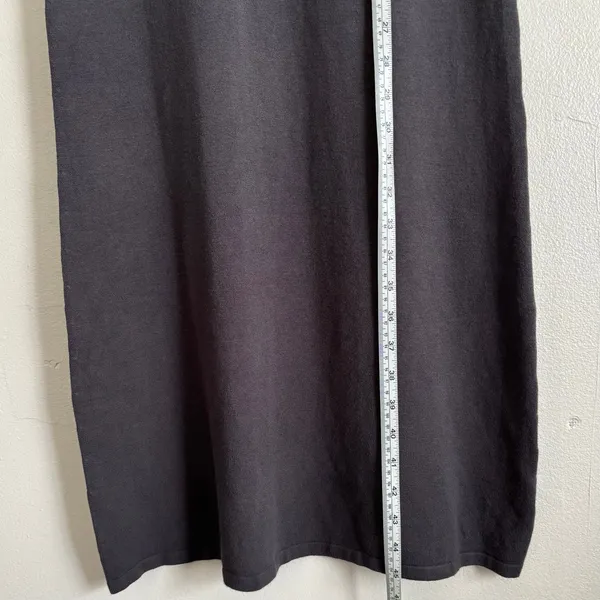 Zara Gray Knit Turtleneck Sweater Dress Size L - Image 8