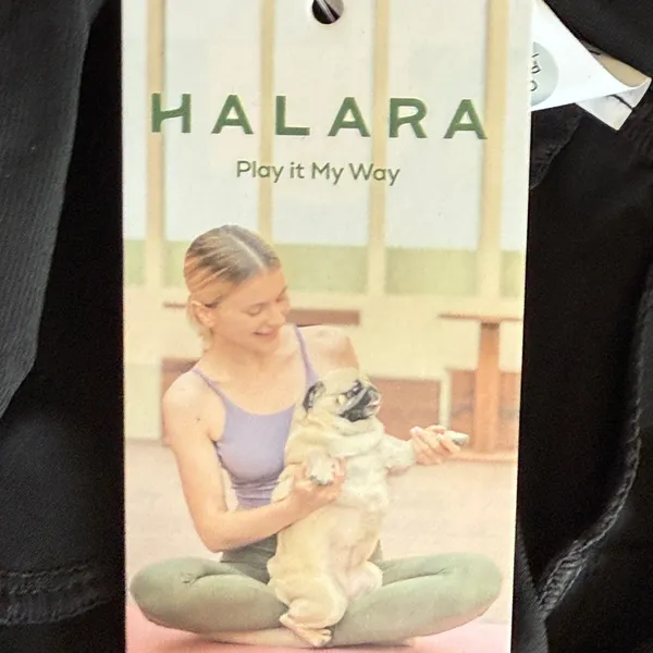 NWT Halara High Waisted Side Pocket Flare‎ Leggings in Black - Image 8