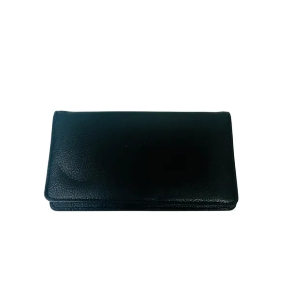 Checkered Black & White Design‎ Leather Checkbook Cover - Image 3