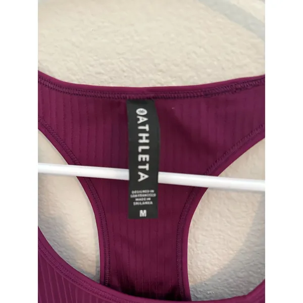 Athleta Vitality Rib Tank Magenta Medium - Image 6