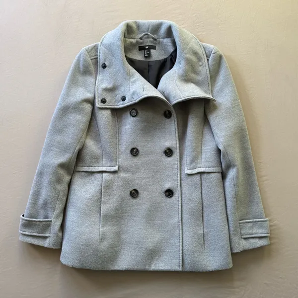 H&M Double Breasted Pea Coat - Image 3