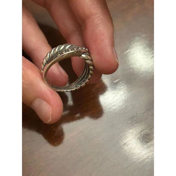 ring band sterling silver 925 lot b12 size 9 - Image 3