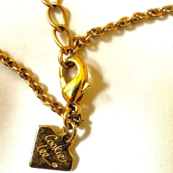 Cookie Lee butterfly beaded pendant necklace - Image 10