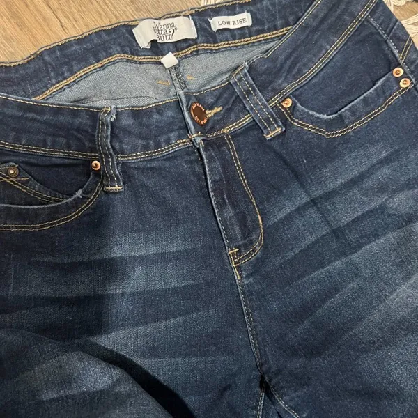 Wanna betta butt low rise wide leg‎ jeans 30 Blue - Image 5