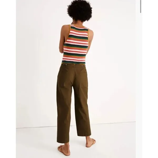 Madewell Greenwich relaxed army fatigue green 33 pants - Image 7