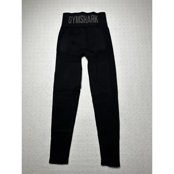 Gymshark Black High-Rise Seamless Leggings – Size Small - Image 3