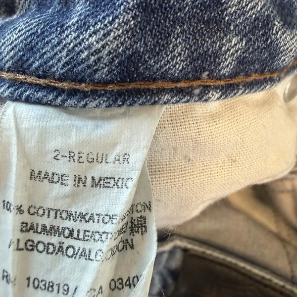 Harley Davidson Blue Denim Jeans 2‎ Regular Biker Casual Western motorcycle FLAW - Image 5