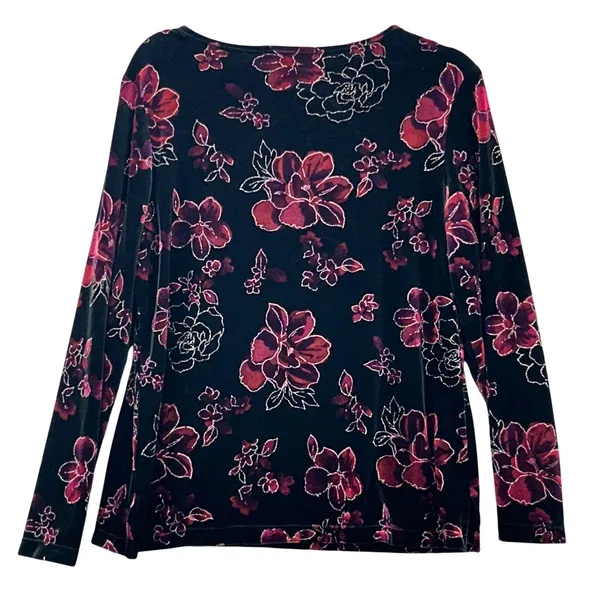 Notations Vintage‎ Velvet Top Black L - Image 2