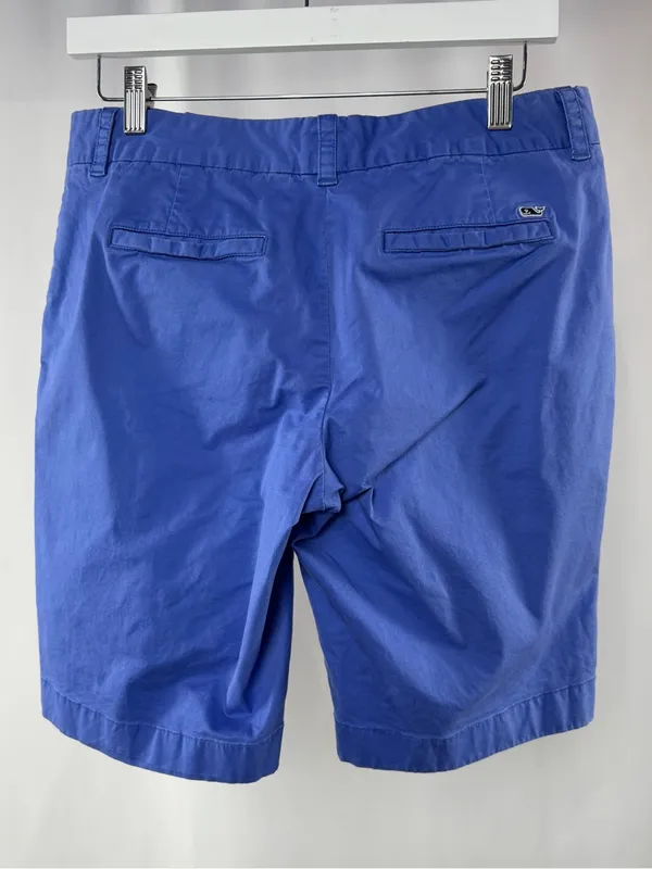 Vineyard Vines‎ Woman's Cotton Stretch Royal Blue Bermuda Shorts Size 6 - Image 2