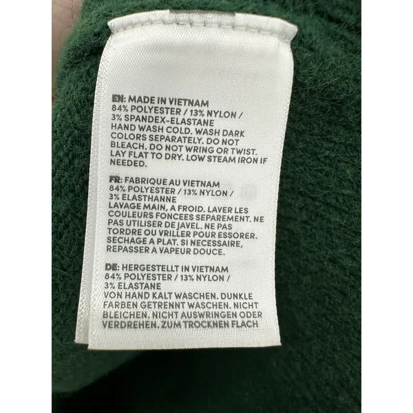 Lands End Green Fair Isle Turtleneck Sweater Nordic Après Ski Christmas Winter S - Image 8