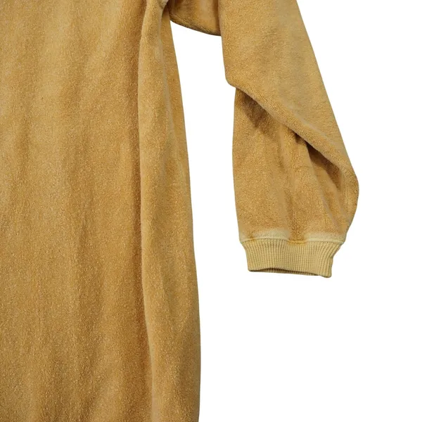 Vintage Vail‎ Colorado Terry Cloth Cotton Crewneck Sweatshirt Mustard Yellow - Image 8