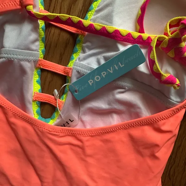 NWT POPVIL Vibrant Pink One-Piece Swimsuit - Image 3