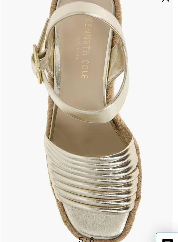 Gold kenneth cole wedges - Image 5