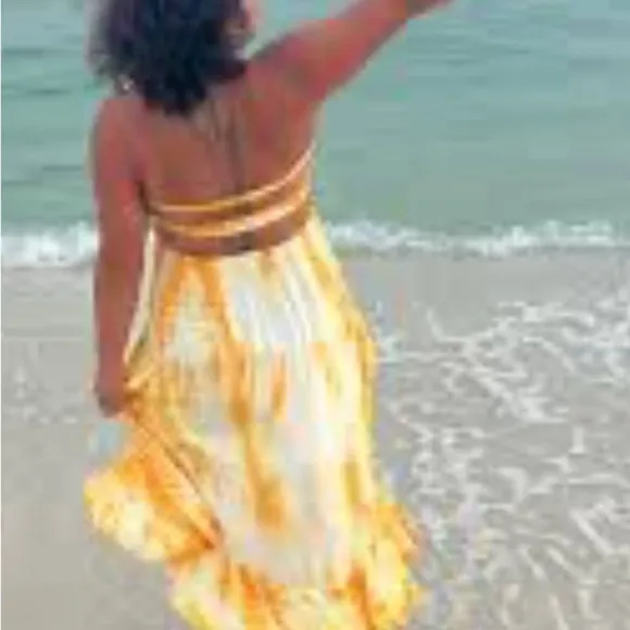 Earthbound Yellow and White Women's Skirt - Image 2