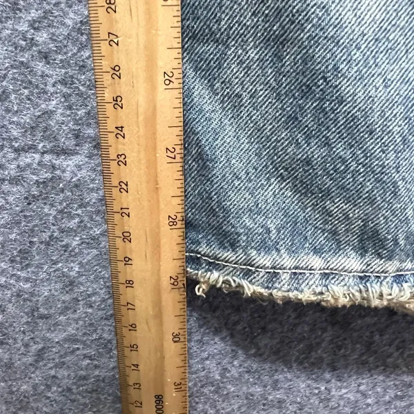 Arizona Jeans Low‎ Rise Dad Jeans Distressed Ripped Denim Light Wash Size 4 - Image 3