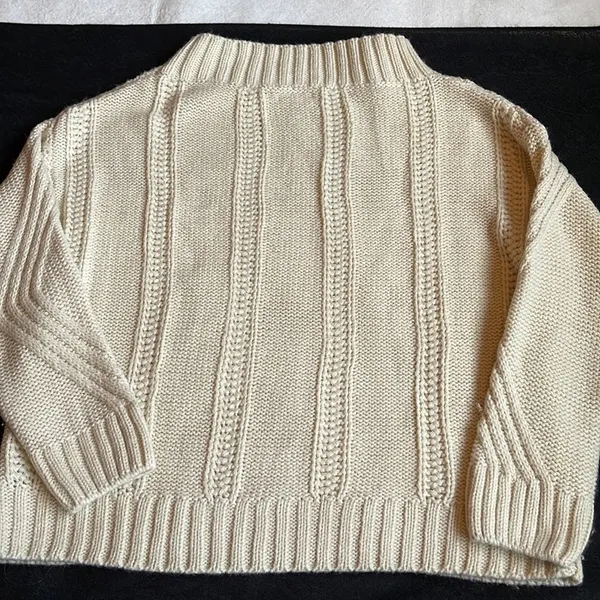 JODIFL Off White Cable Knit Chunky Sweater size S - Image 7