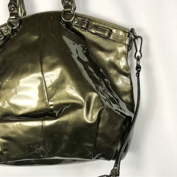 Coach Olive Green Madison Lindsay Large‎ Leather Shoulder Bag - Image 5