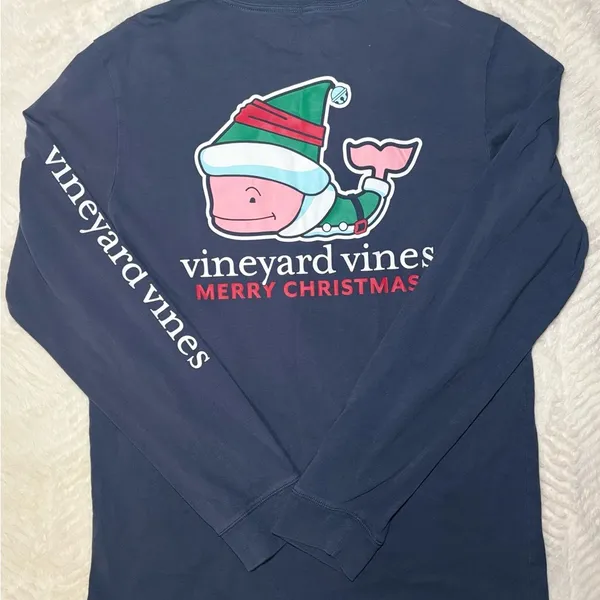 Vineyard Vines Women’s Blue Long Sleeve Tee - Image 2