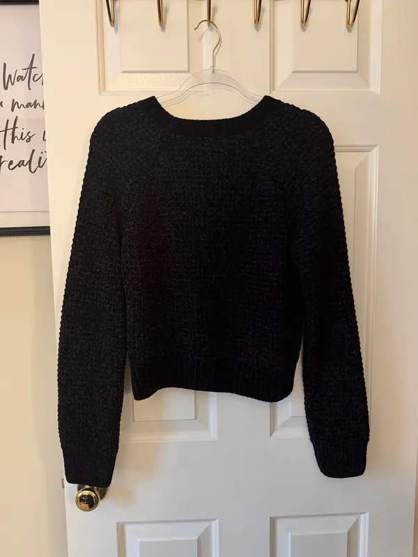 Altar'd State Black Fitted Crewneck Sweater - Image 2