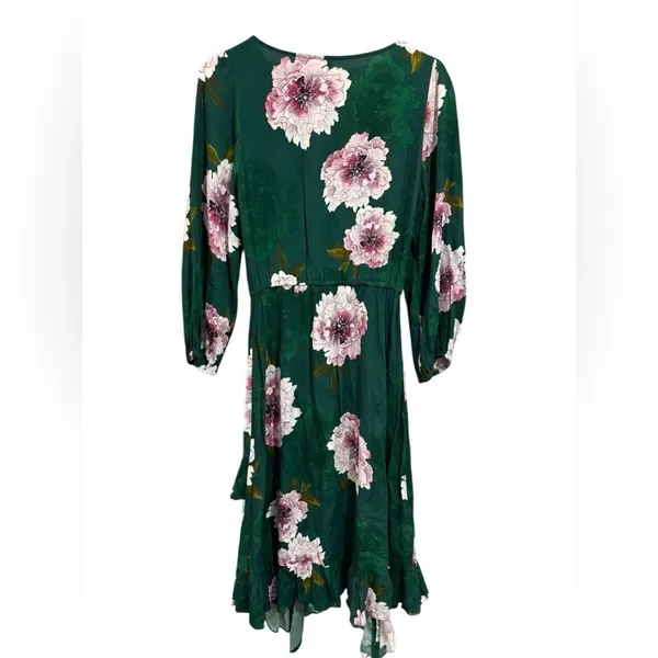 Anthropologie Spring wedding guest dress Plenty Floral Short Sleeve Flowy XS - Image 13